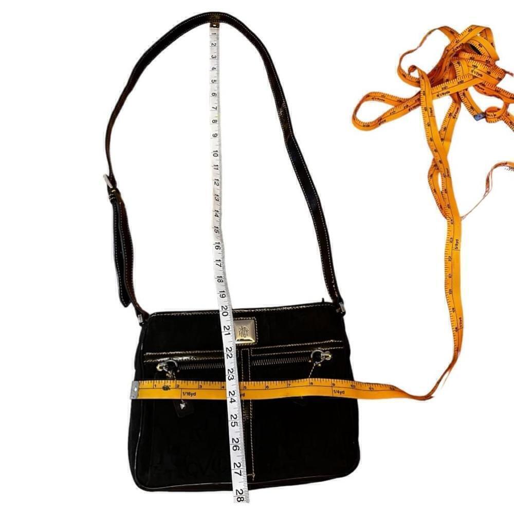 Victor Hugo Monogram Material & Leather Designer Crossbody Bag - Picture 12 of 13